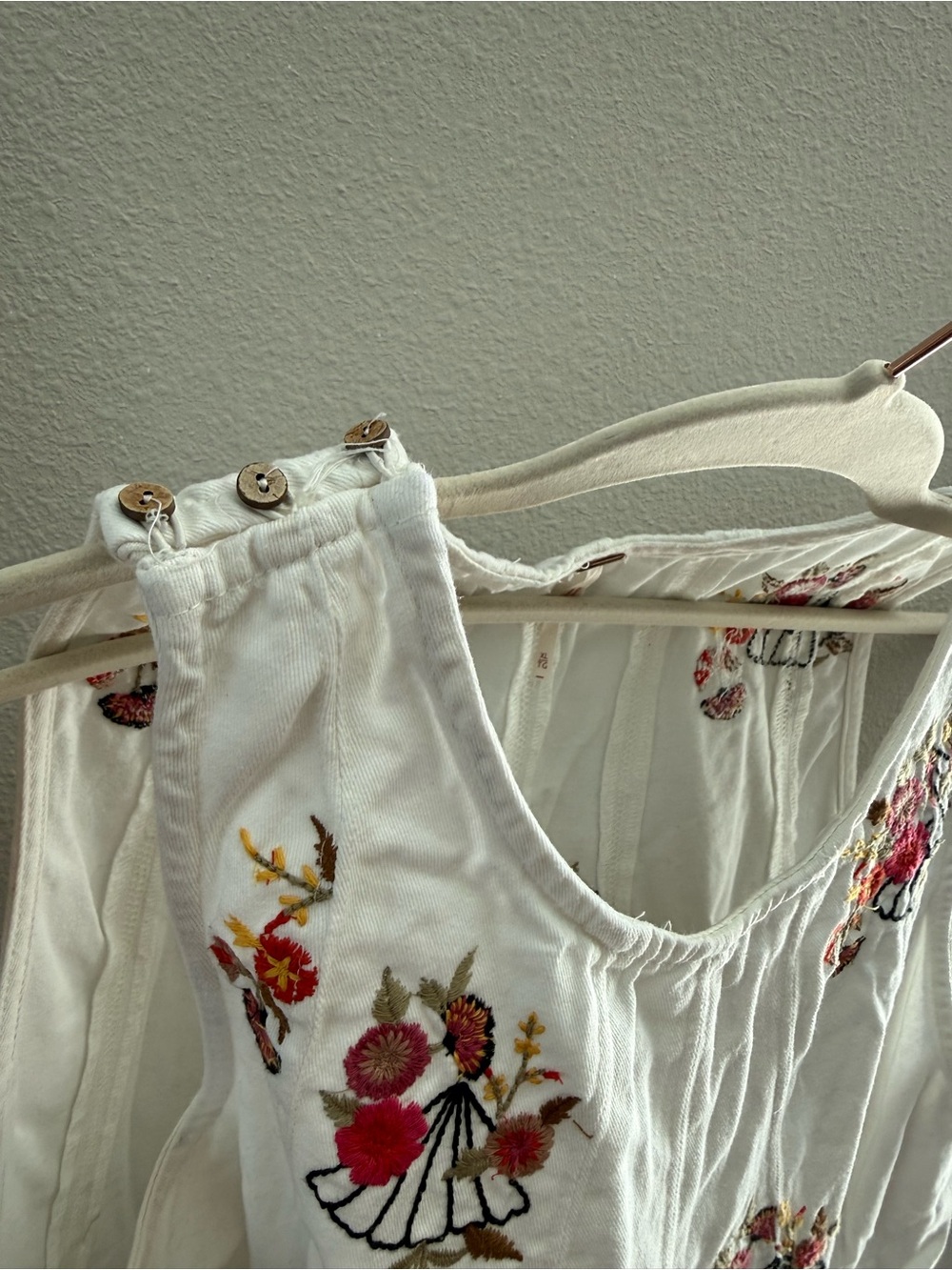 Free People Strada Embroidered Two-Piece Tank & Short Set XL - Picture 13 of 13